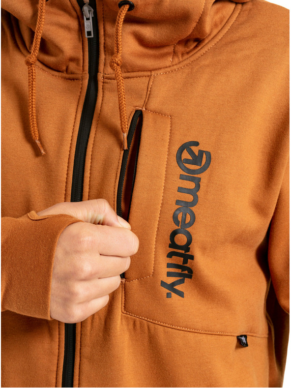 Meatfly Meatfly мъжки технически суитшърт Lightyear Brown Sugar | Кафява | Размер