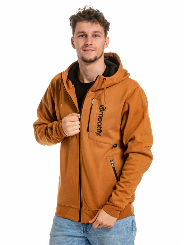 Meatfly Meatfly мъжки технически суитшърт Lightyear Brown Sugar | Кафява | Размер