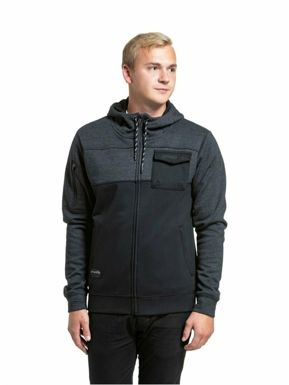 Meatfly Meatfly мъжки технически суитшърт Josh Heather Black | Черна | Размер