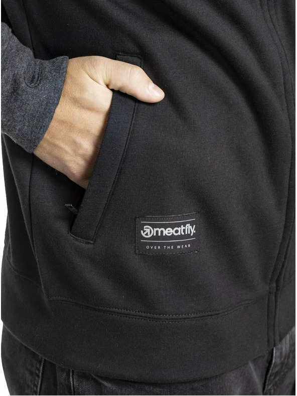 Meatfly Meatfly мъжки технически суитшърт Josh Heather Black | Черна | Размер