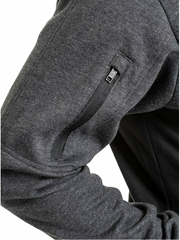 Meatfly Meatfly мъжки технически суитшърт Josh Heather Black | Черна | Размер