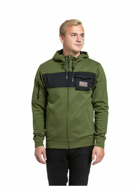 Meatfly Meatfly мъжки технически суитшърт Josh Olive | Зелена | Размер