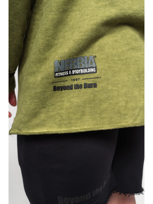 Nebbia Изпрана овърсайз качулка NO BS 371