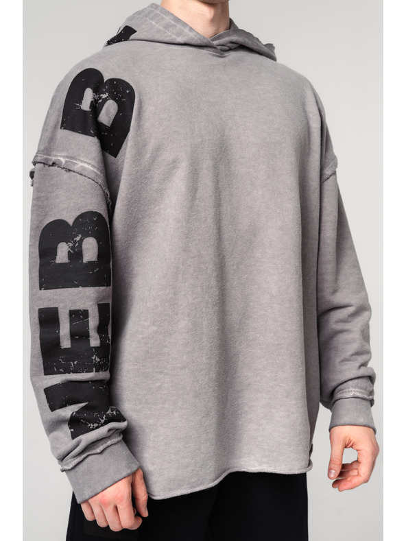 Nebbia Изпрана овърсайз качулка NO BS 371