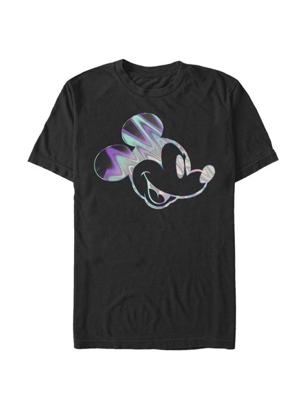 ZOOT.Fan Черна мъжка тениска Disney Neon Slick Mick