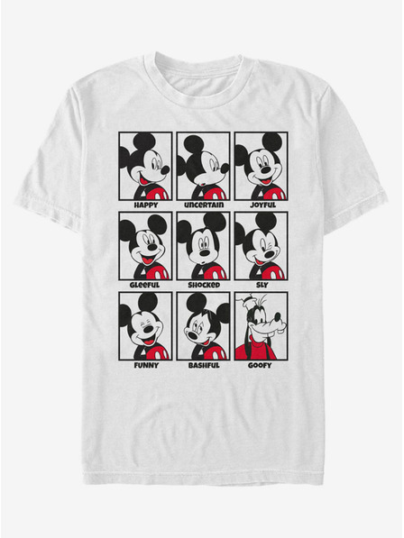 ZOOT.Fan Бяла мъжка тениска Disney Mickey Mood