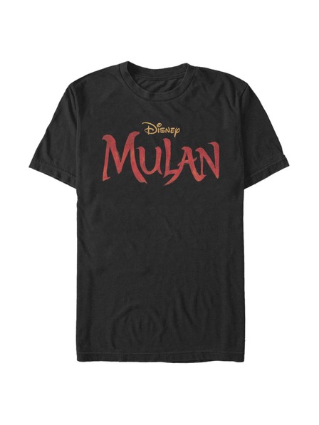 ZOOT.Fan Черна мъжка тениска Disney Mulan Logo
