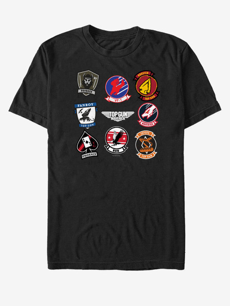 ZOOT.Fan Черна унисекс тениска Paramount Red Eagle