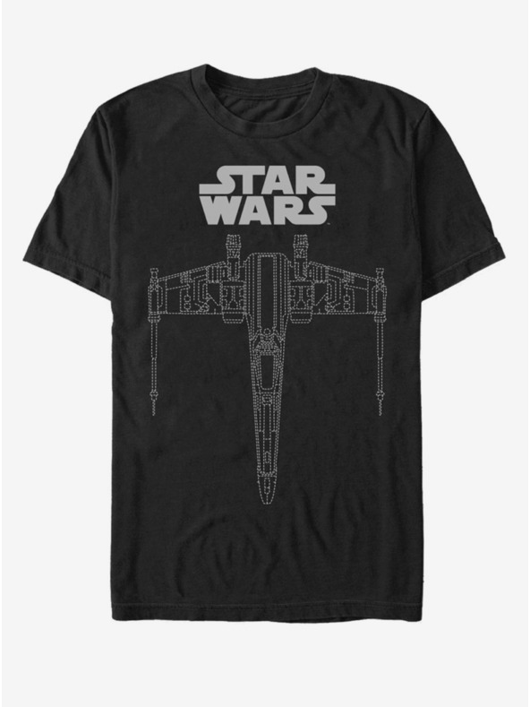 ZOOT.Fan Черна мъжка тениска Star Wars X-wing Dash