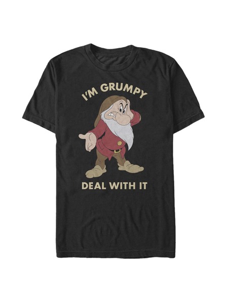 ZOOT.Fan Черна мъжка тениска на Disney Grumpy Deal