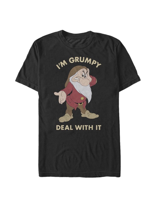 ZOOT.Fan Черна мъжка тениска на Disney Grumpy Deal