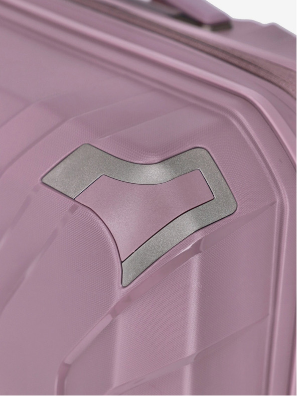 Travelite Розов дамски куфар Travelite Elvaa 4w M Rosé