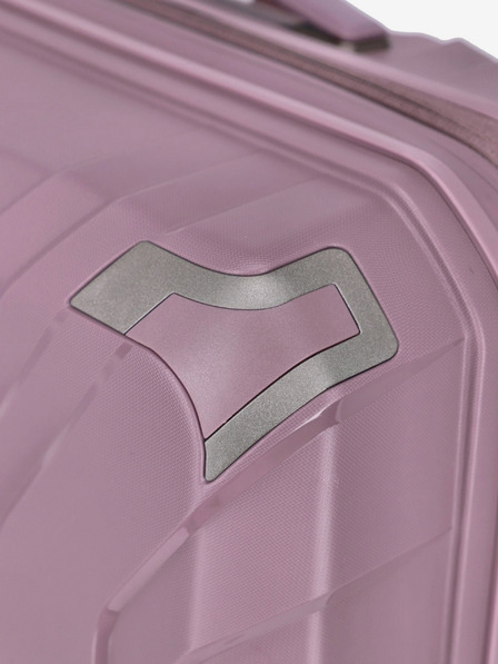 Travelite Розов дамски куфар Travelite Elvaa 4w M Rosé