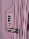 Travelite Розов дамски куфар Travelite Elvaa 4w M Rosé