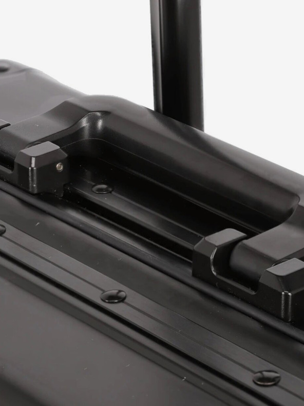 Travelite Черен куфар Travelite Next 4w S Преден джоб