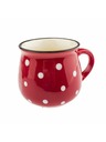 Casa de Engel Керамична чаша, червена с точки, 75ml, 24/144