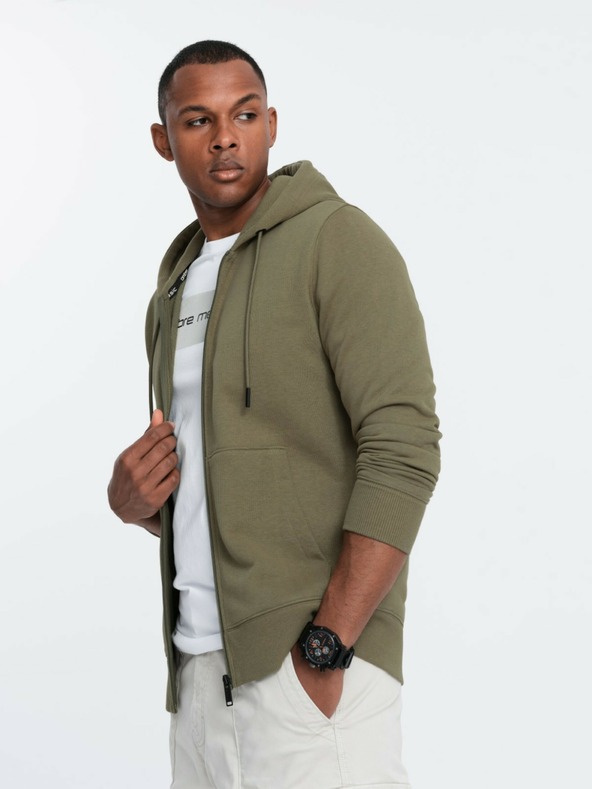 Ombre Clothing Мъжки еластичен памучен суитчър BASIC Ombre Clothing