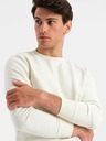 Ombre Clothing Мъжки памучен спортен костюм BASIC cream Ombre Clothing