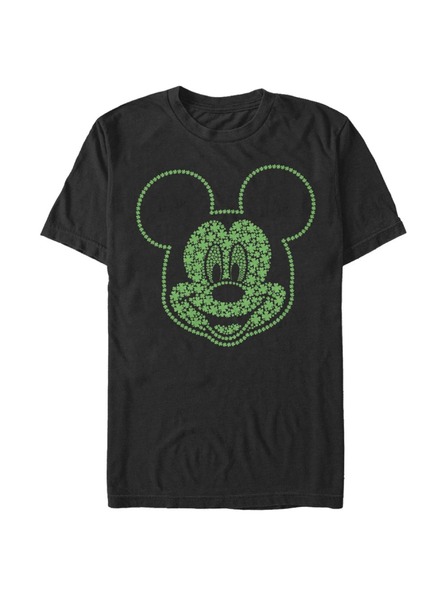 ZOOT.Fan Черна мъжка тениска Disney Micky Shamrocks