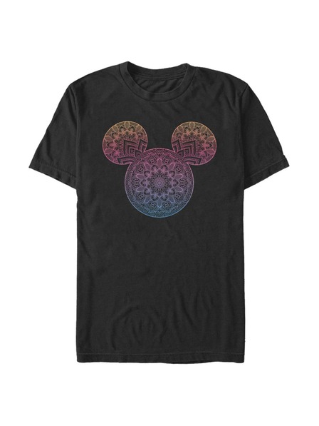 ZOOT.Fan Черна мъжка тениска Disney Mickey Mandala Fill