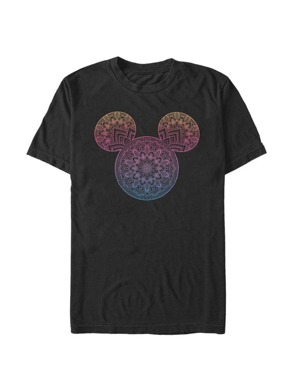 ZOOT.Fan Черна мъжка тениска Disney Mickey Mandala Fill
