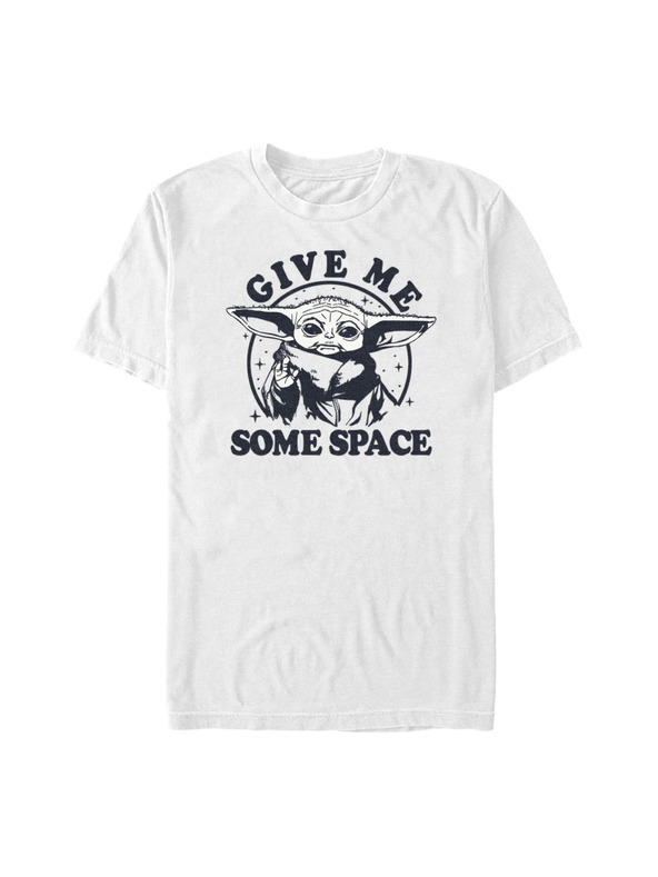 ZOOT.Fan Бяла мъжка тениска с надпис Star Wars Need Space