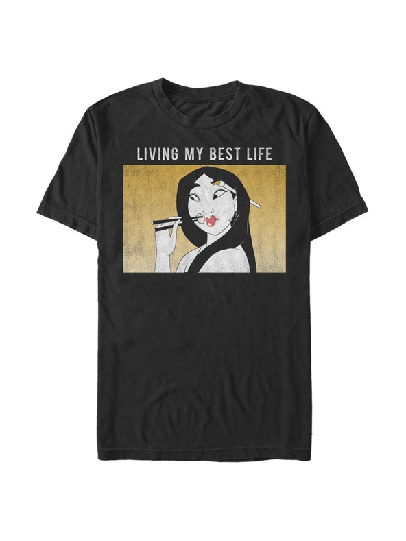 ZOOT.Fan Черна мъжка тениска Disney Mulan Meme