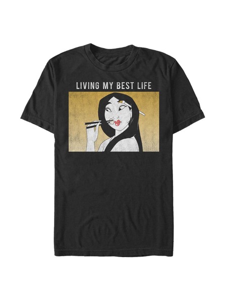 ZOOT.Fan Черна мъжка тениска Disney Mulan Meme