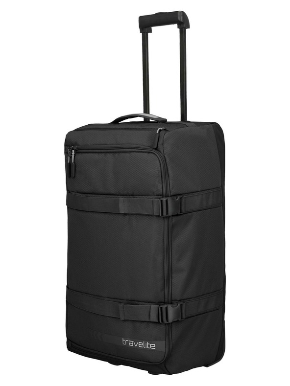 Travelite Пътна чанта Travelite Kick Off Wheeled Duffle L Black