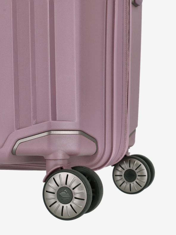 Travelite Розов дамски куфар Travelite Elvaa 4w L Rosé