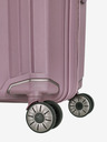 Travelite Розов дамски куфар Travelite Elvaa 4w L Rosé