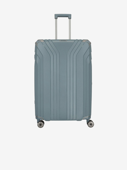 Travelite Сиво-син куфар Travelite Elvaa 4w L