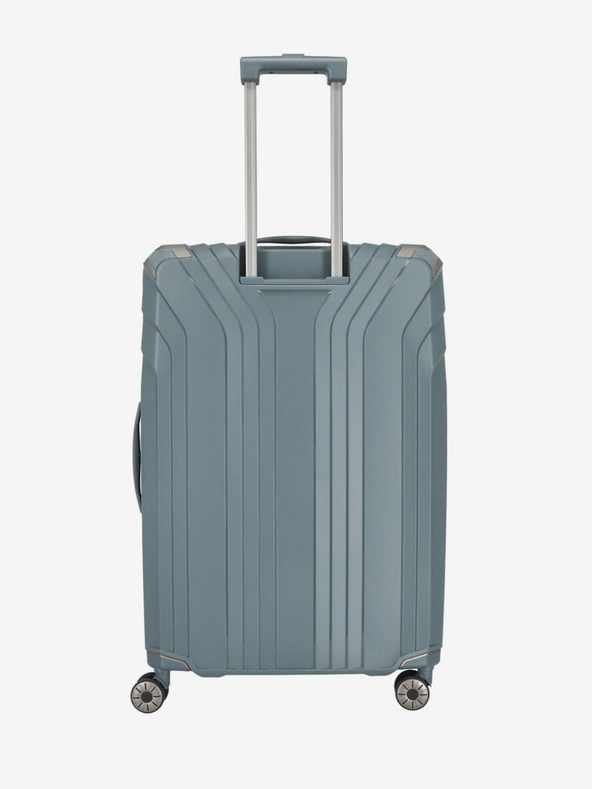 Travelite Сиво-син куфар Travelite Elvaa 4w L