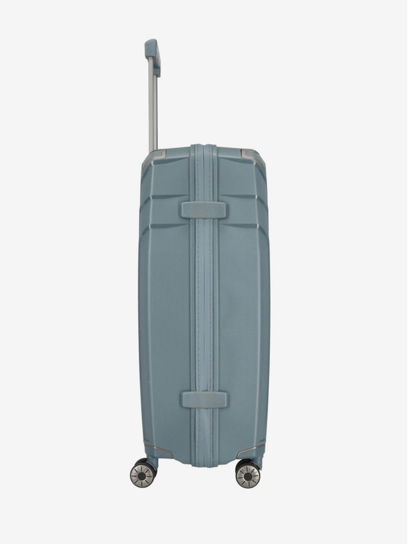 Travelite Сиво-син куфар Travelite Elvaa 4w L