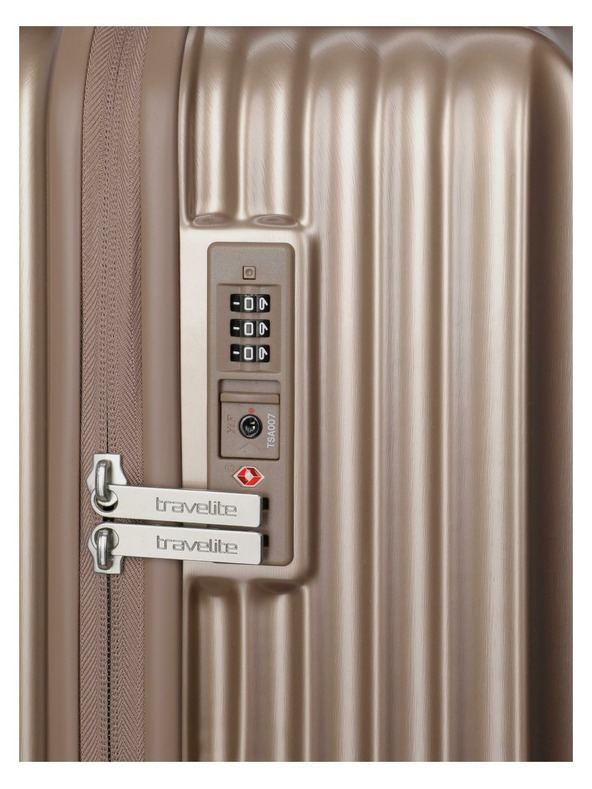 Travelite Пътен куфар Travelite Paros 4w S Cappuccino