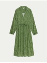 Marks & Spencer Риза с V-образно деколте с щампа Marks & Spencer зелена