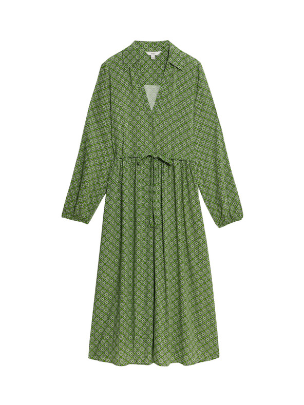 Marks & Spencer Риза с V-образно деколте с щампа Marks & Spencer зелена