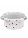 Casa de Engel Керамична купичка, бяла с червени точки, 560мл, 6/24