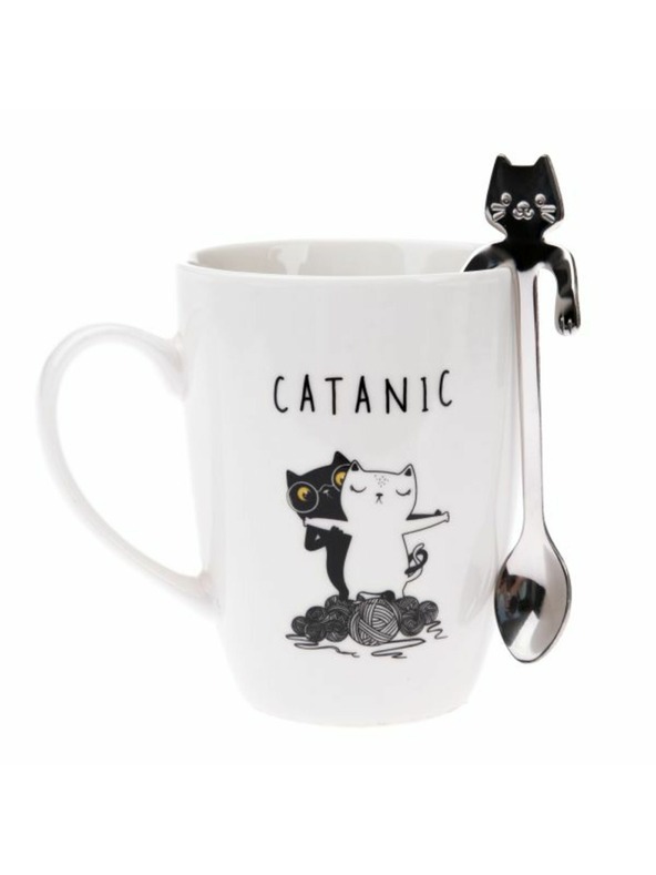 Casa de Engel Порцеланова чаша с метална лъжичка в кутия, 320мл, 1/36