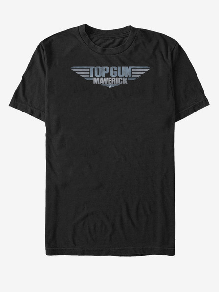 ZOOT.Fan Черна унисекс тениска Paramount Mav Logo