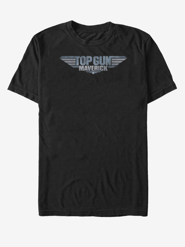 ZOOT.Fan Черна унисекс тениска Paramount Mav Logo