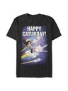 ZOOT.Fan Черна мъжка тениска Disney Happy Caturday Stars