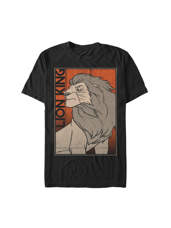 ZOOT.Fan Черна мъжка тениска на Disney Comic King