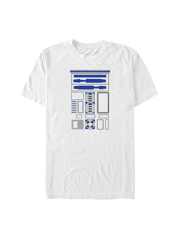 ZOOT.Fan Бяла мъжка тениска Star Wars R2 Uniform