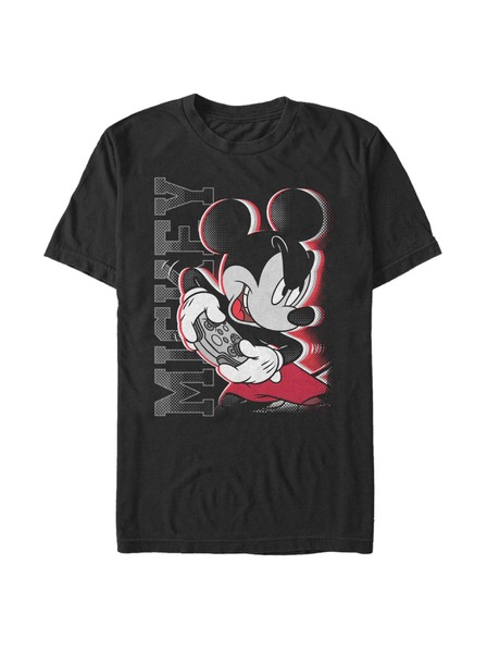 ZOOT.Fan Черна мъжка тениска Disney Classics Mickey Gamer