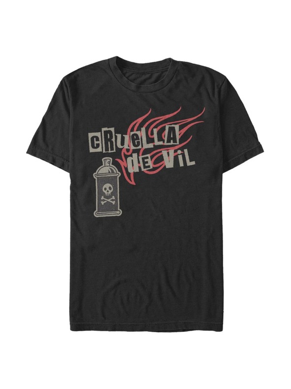 ZOOT.Fan Черна мъжка тениска Disney Classics Spray Fire