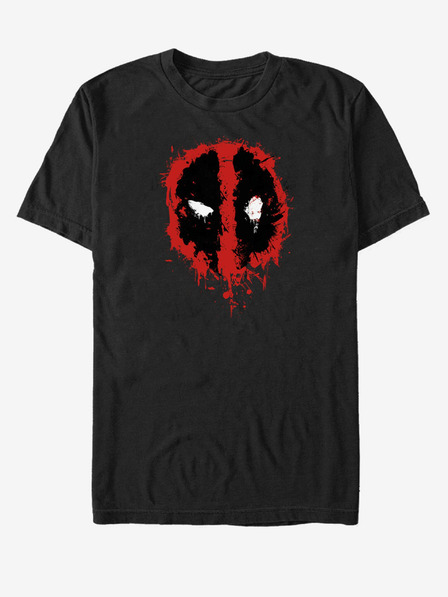 ZOOT.Fan Черна унисекс тениска Marvel Deadpool Splatter Icon