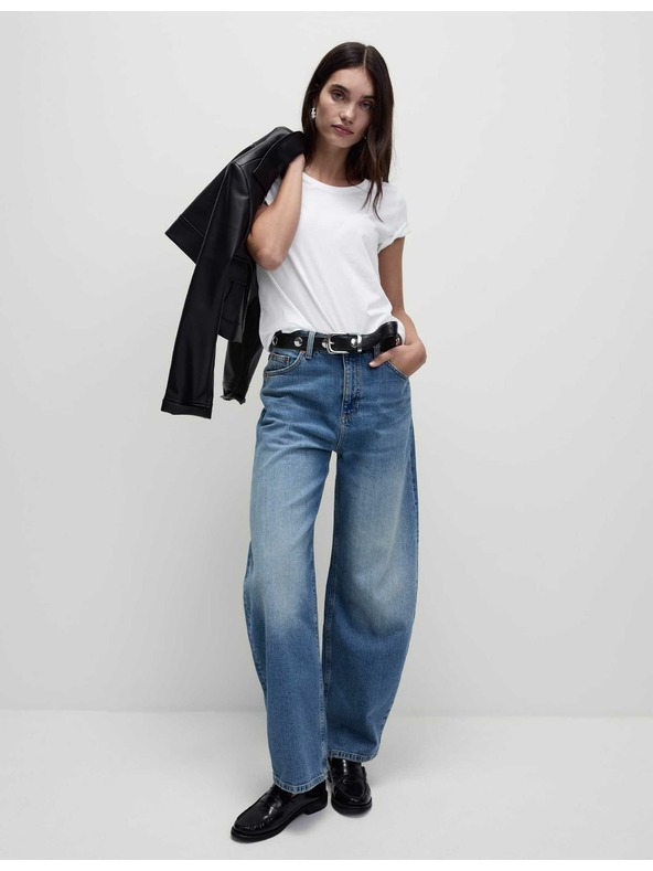 Marks & Spencer Тениска от чист памук Marks & Spencer бяла