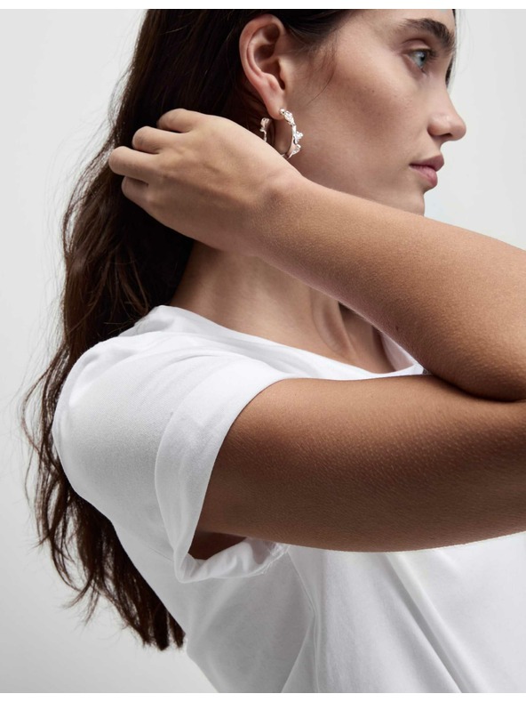 Marks & Spencer Тениска от чист памук Marks & Spencer бяла