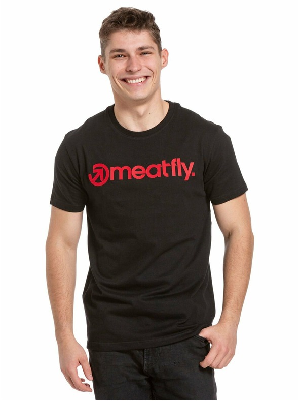 Meatfly Meatfly мъжка тениска Joe Red/Black | Червена | Размер S | 100% памук